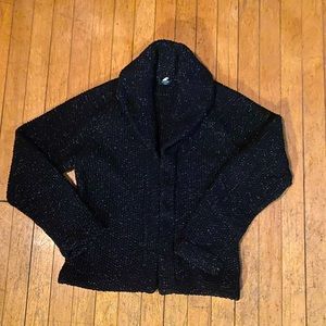 Black Shawl neck sweater by Jcrew